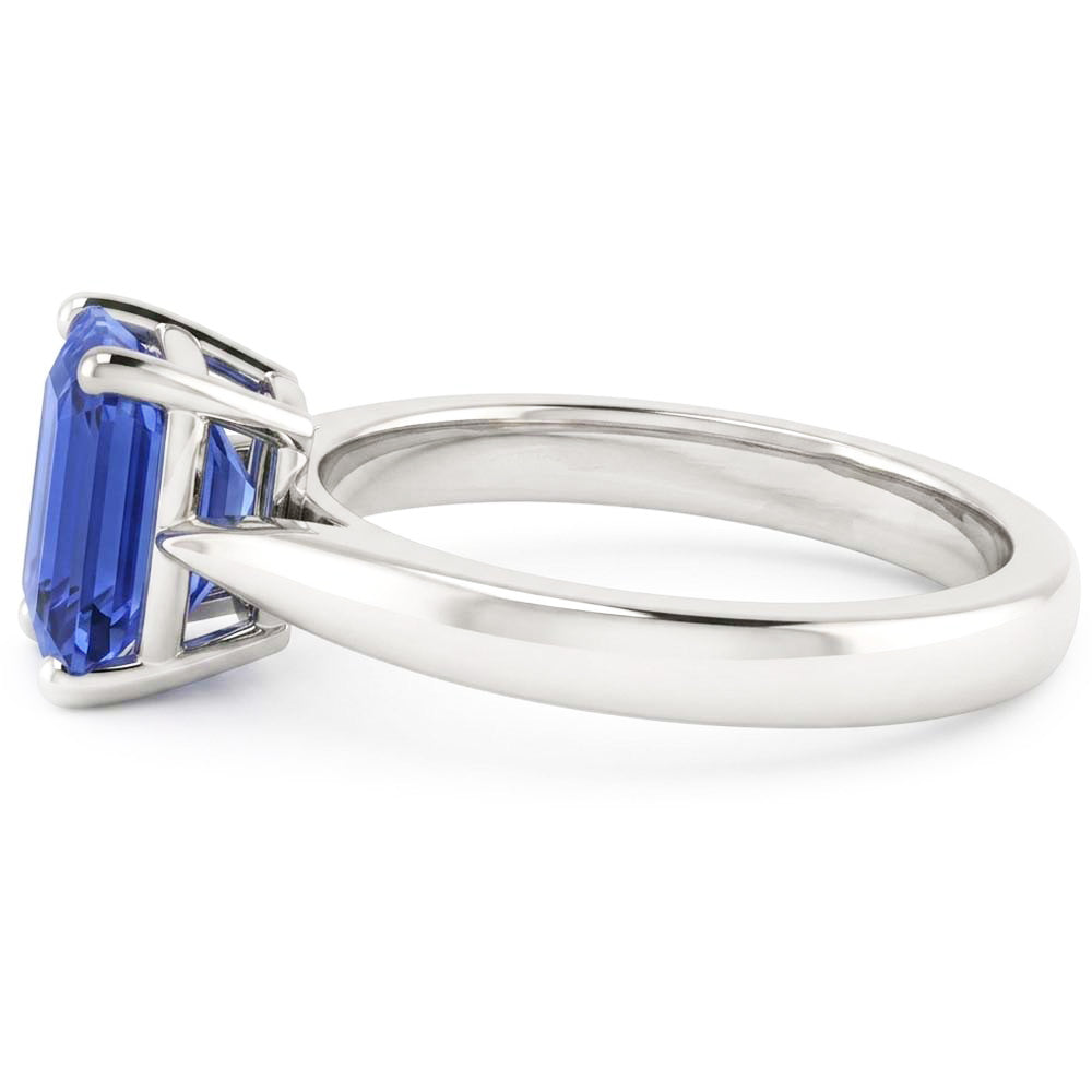 Natural Sapphire Ring 1ct - White Gold 14K