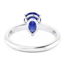 Natural Sapphire Ring 1ct - White Gold 14K