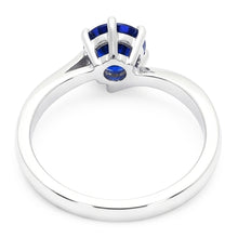 Natural Sapphire Ring 1ct - White Gold 14K