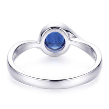Natural Sapphire Ring 1ct - White Gold 14K