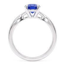 Natural Sapphire Ring 1ct - White Gold 14K