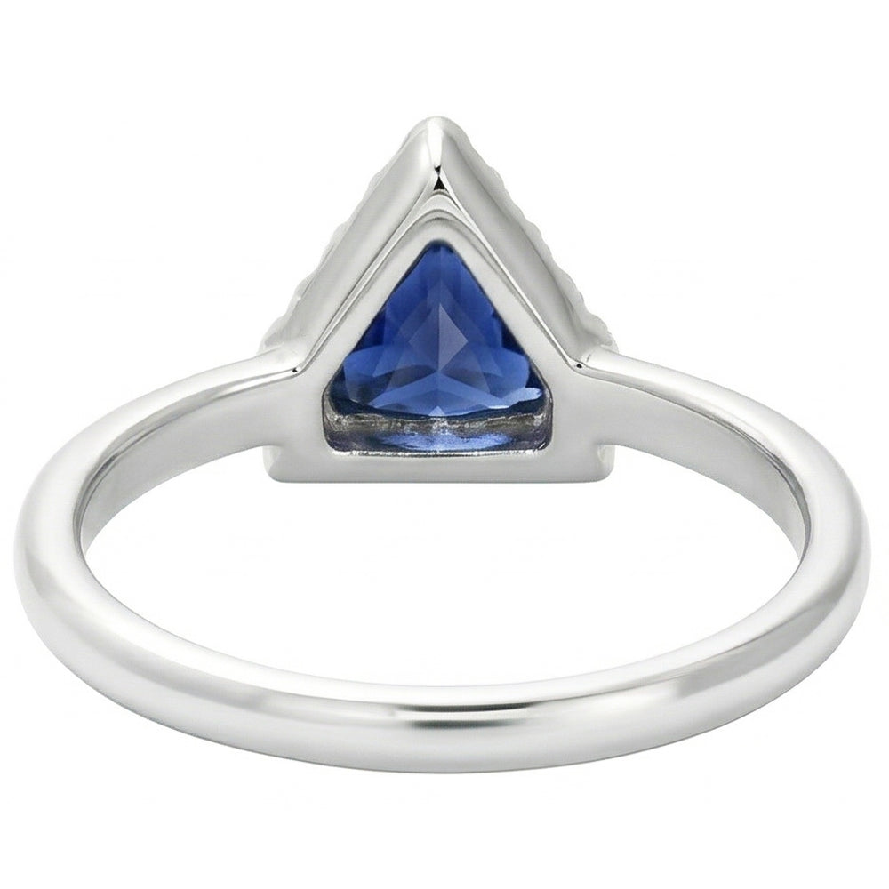 Natural Sapphire Ring 1ct - White Gold 14K