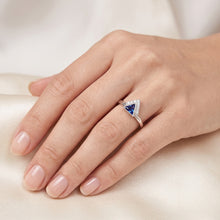 Natural Sapphire Ring 1ct - White Gold 14K