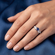 Natural Sapphire Ring 1ct - White Gold 14K