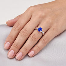 Natural Sapphire Ring 1ct - White Gold 14K