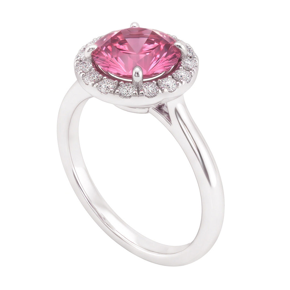 Natural Sapphire Ring 2.00ct - White Gold 14K
