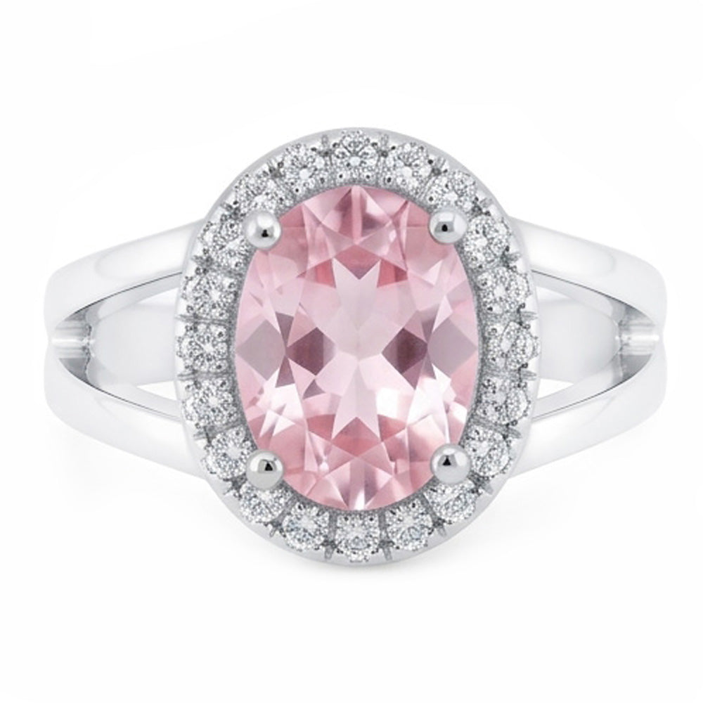 Natural Sapphire Ring 2.01ct - White Gold 14K