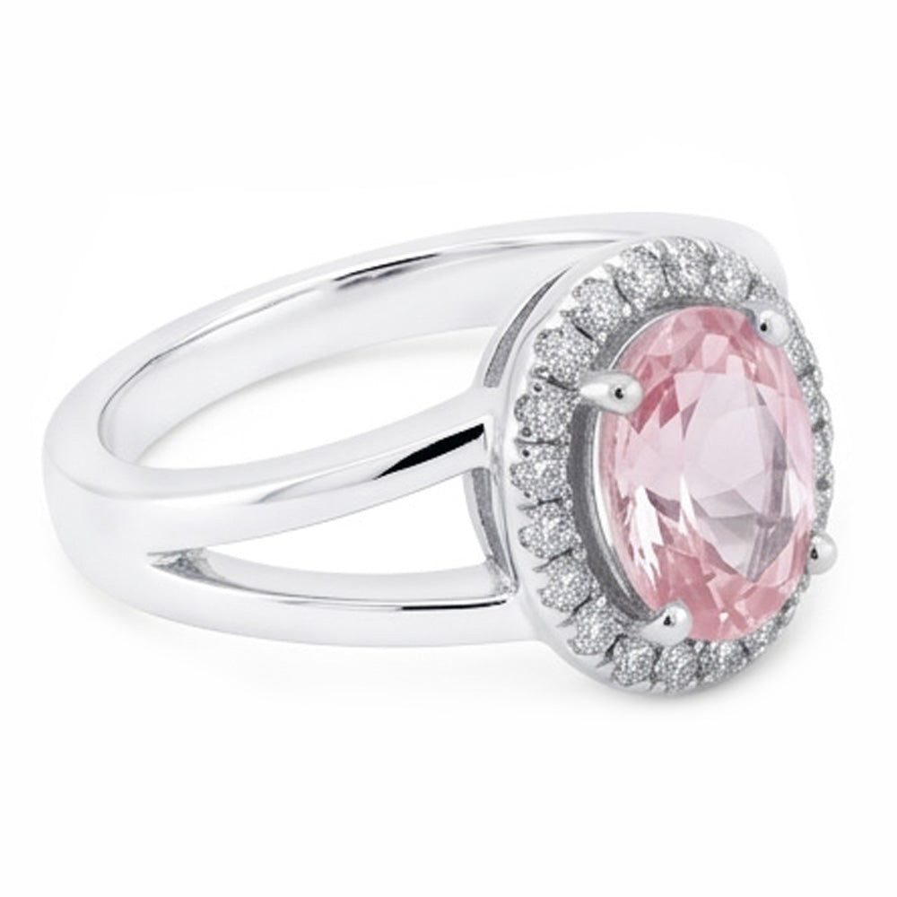 Natural Sapphire Ring 2.01ct - White Gold 14K