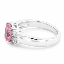 Natural Sapphire Ring 2.10ct - White Gold 14K
