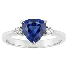 Natural Sapphire Ring 2.25ct - White Gold 14K