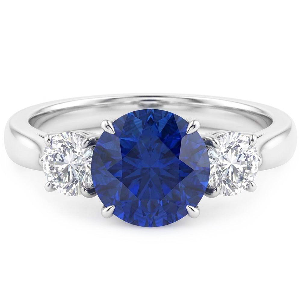 Natural Sapphire Ring 2.25ct - White Gold 14K