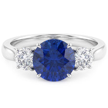 Natural Sapphire Ring 2.25ct - White Gold 14K