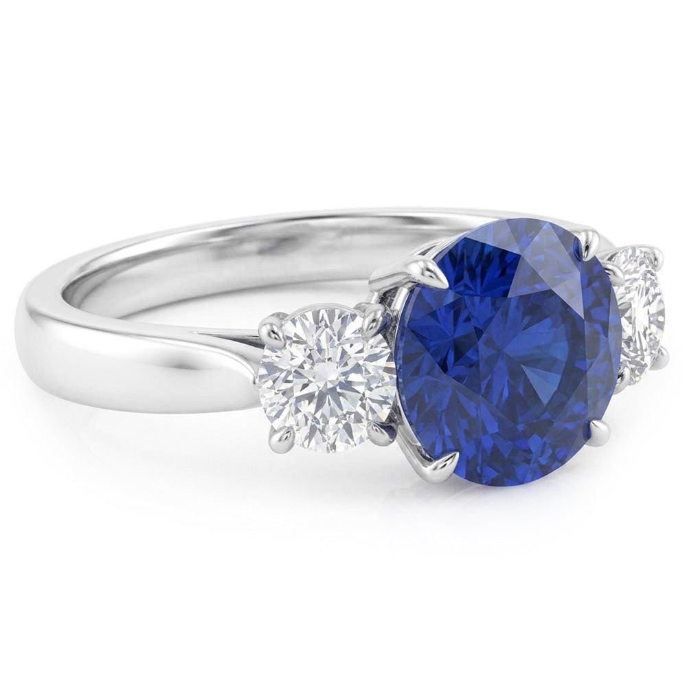 Natural Sapphire Ring 2.25ct - White Gold 14K
