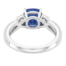 Natural Sapphire Ring 2.25ct - White Gold 14K