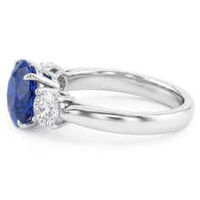 Natural Sapphire Ring 2.25ct - White Gold 14K