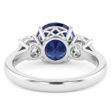 Natural Sapphire Ring 2.25ct - White Gold 14K