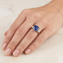 Natural Sapphire Ring 2.25ct - White Gold 14K