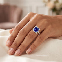 Natural Sapphire Ring 2.25ct - White Gold 14K