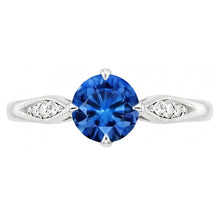 Natural Sapphire Ring 2.40ct - White Gold 14K