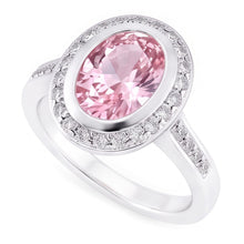 Natural Sapphire Ring 2.41ct - White Gold 14K