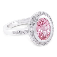 Natural Sapphire Ring 2.41ct - White Gold 14K