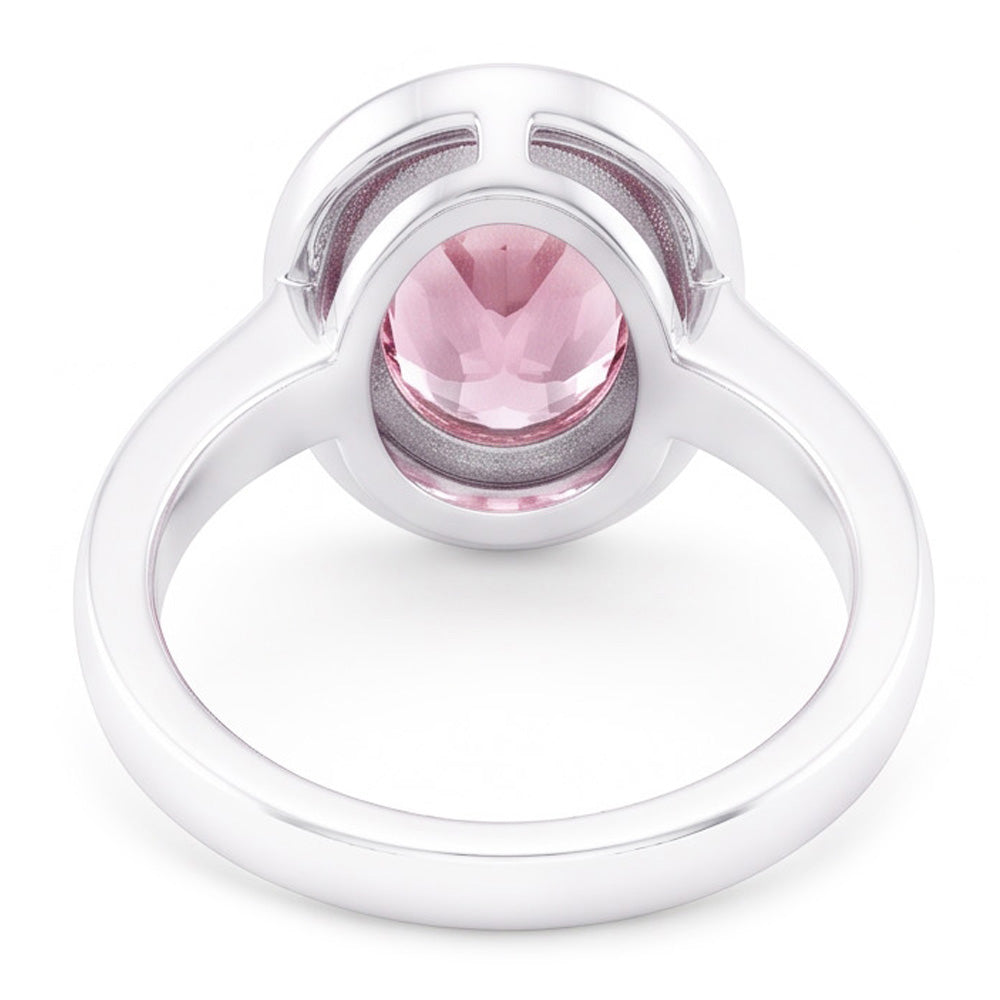 Natural Sapphire Ring 2.41ct - White Gold 14K