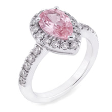 Natural Sapphire Ring 2.46ct - White Gold 14K