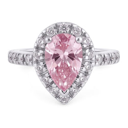 Natural Sapphire Ring 2.46ct - White Gold 14K