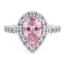 Natural Sapphire Ring 2.46ct - White Gold 14K