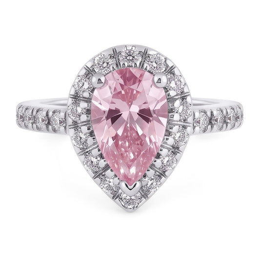 Natural Sapphire Ring 2.46ct - White Gold 14K