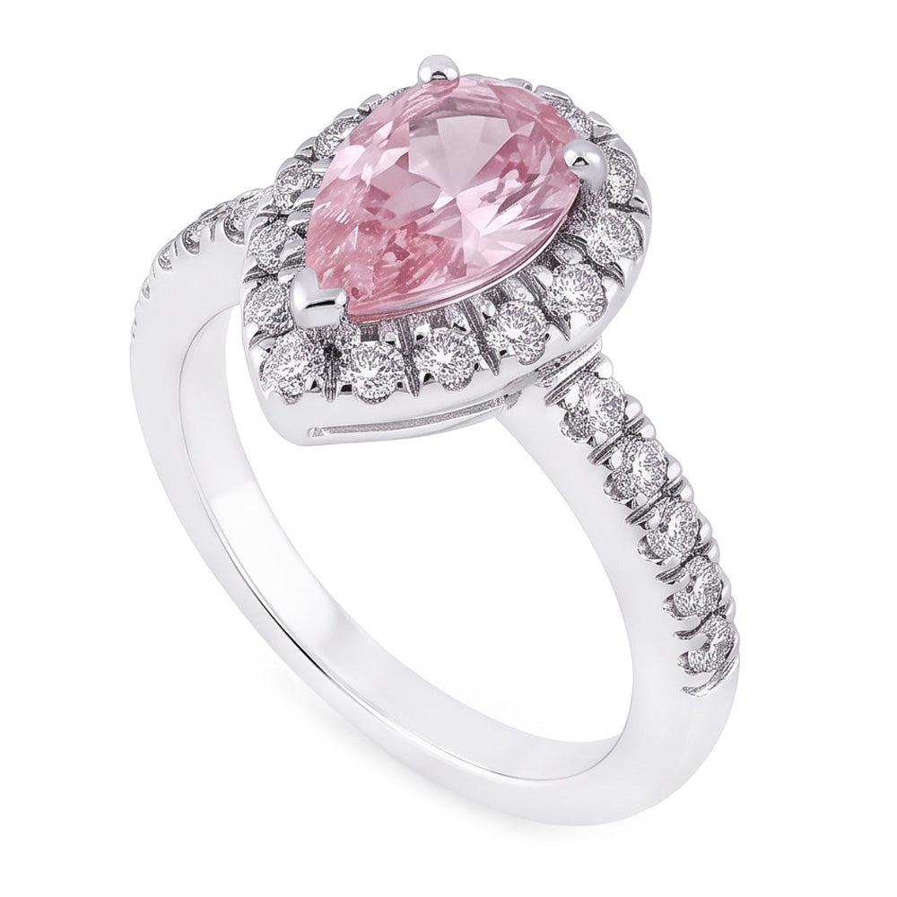 Natural Sapphire Ring 2.46ct - White Gold 14K