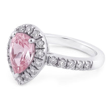 Natural Sapphire Ring 2.46ct - White Gold 14K