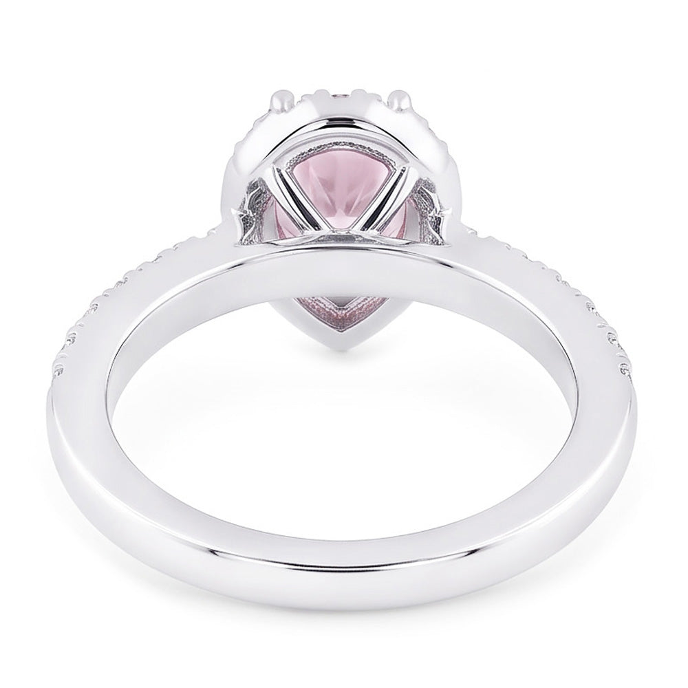 Natural Sapphire Ring 2.46ct - White Gold 14K