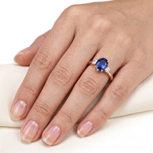 Natural Sapphire Ring 2.50ct - Rose Gold 14K