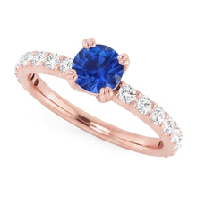 Natural Sapphire Ring 2.50ct - Rose Gold 14K