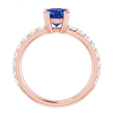 Natural Sapphire Ring 2.50ct - Rose Gold 14K
