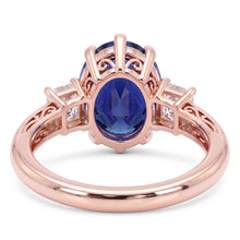 Natural Sapphire Ring 2.50ct - Rose Gold 14K