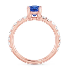 Natural Sapphire Ring 2.50ct - Rose Gold 14K