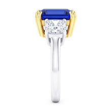 Natural Sapphire Ring 2.50ct - Two Tone 14K Gold