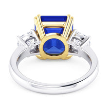 Natural Sapphire Ring 2.50ct - Two Tone 14K Gold