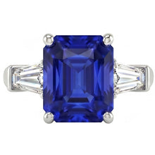 Natural Sapphire Ring 2.50ct - White Gold 14K