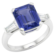 Natural Sapphire Ring 2.50ct - White Gold 14K