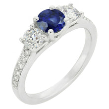 Natural Sapphire Ring 2.50ct - White Gold 14K