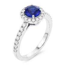 Natural Sapphire Ring 2.50ct - White Gold 14K