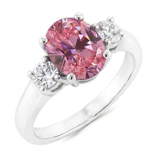 Natural Sapphire Ring 2.50ct - White Gold 14K