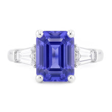Natural Sapphire Ring 2.50ct - White Gold 14K