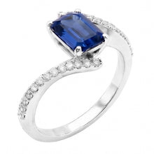 Natural Sapphire Ring 2.50ct - White Gold 14K