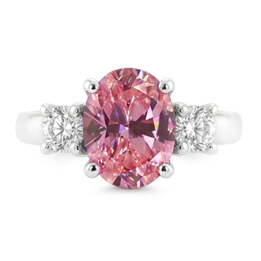 Natural Sapphire Ring 2.50ct - White Gold 14K