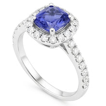 Natural Sapphire Ring 2.50ct - White Gold 14K