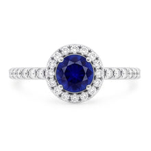 Natural Sapphire Ring 2.50ct - White Gold 14K
